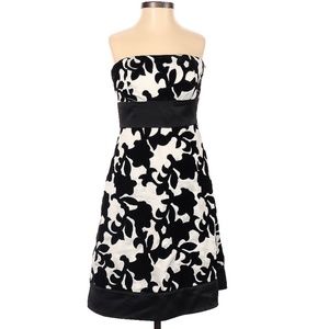 White House Black Market Strapless Party Cocktail Dress Sz 0